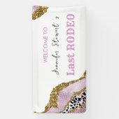 Roos gouden sprankelende glitter disco bachelorett spandoek (Verticaal)