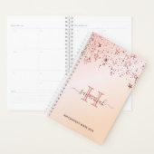 Roos gouden sterren afspraken monogram planner (Display)
