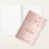 Roos gouden sterren roze planner (Display)