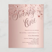 Roos gouden sterren script budget 21e verjaardag (Voorkant)