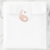 Roos Gouden Yin Yang Sticker (Tas)