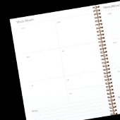 Roos gouden zwarte diamanten naam 2023 planner