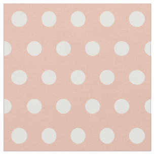 Roos gouden/zwarte roze en witte poka dots stof