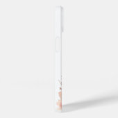 Roos goudfloranje witte naam Case-Mate iPhone case (Achterkant / Rechts)