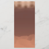 Roos goudfolie kaneel kantaloupe waterverf menu (Achterkant)