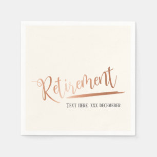 roos goudfolie, met pensioen servet