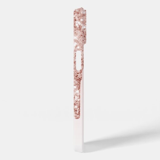 Roos goudglitter drup zwart roze meisjesnaam Case-Mate iPhone case (Achterkant / Rechts)