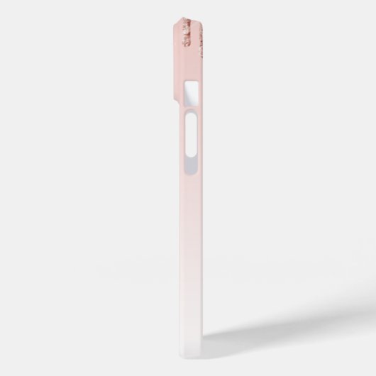 Roos goudglitter drup zwart roze meisjesnaam Case-Mate iPhone case (Achterkant / Links)