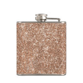 Roos Goudglitter glans Heupfles (Achterkant)