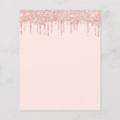 Roos goudglitter voor blinde afgestudeerpartij (Achterkant)