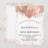 Roos goudglitter witter kaart (Voorkant / Achterkant)