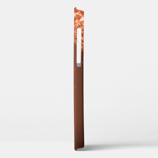 Roos goudglitterdrip metaalnaam Case-Mate iPhone case (Achterkant / Links)