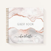 Roos goudmarmer notitieboek (Voorkant)