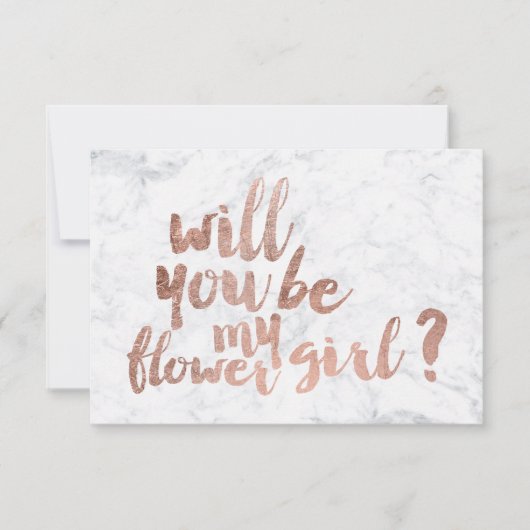 Roos goudmarmerbloemmeisje (Voorkant)