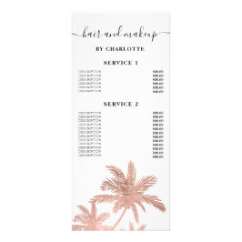 Roos goudpalm- en kapprijs reclamekaart