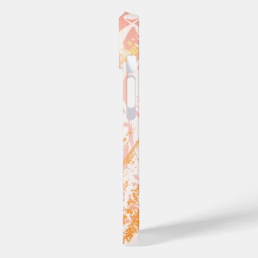 Roos goudpalmbladeren foliemonogram Case-Mate iPhone case (Achterkant / Links)