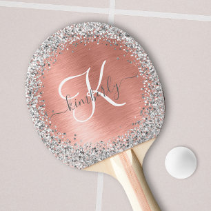 Roos goudpenseel Glitter Monogram Tafeltennisbatje