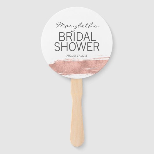 Roos goudpenseelblikken met Vrijgezellenfeesten ha Handwaaier (Voorkant)