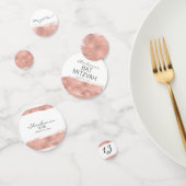 Roos goudpenseelstreek rond Mitzvah Table Confetti (Groep)