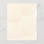 Roos goudperzik bloemzoet 16 budget uitnodiging (Achterkant)