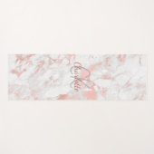 Roos goudroze marmer yogamat (Voorkant (horizontaal))