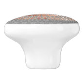 Roos goudschildschildpad en Mandala Keramische Knop (Zijkant)