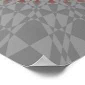 Roos goudschildschildpad en Mandala Poster (Hoek)