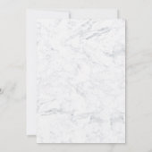 Roos goudtipografie marmer afstuderen brunch kaart (Achterkant)