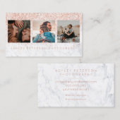 Roos goudtipografie visitekaartje (Voorkant / Achterkant)