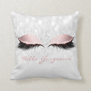 Roos Grey Girly Makeup Lashes Hallo Prachtige Kussen