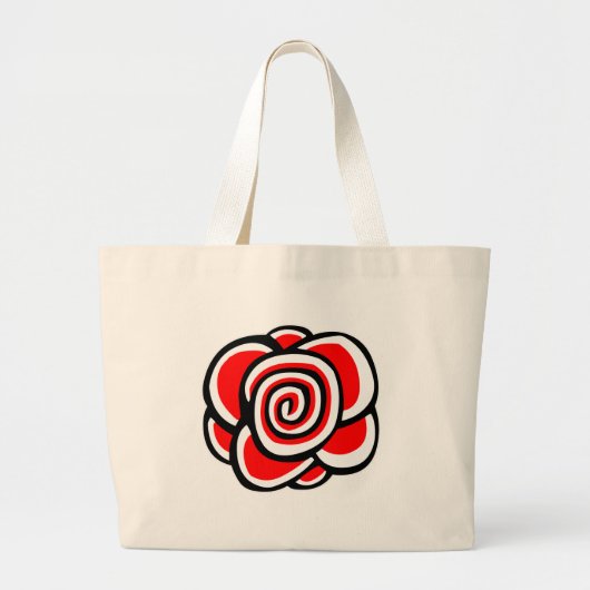 Roos Grote Tote Bag (Voorkant)