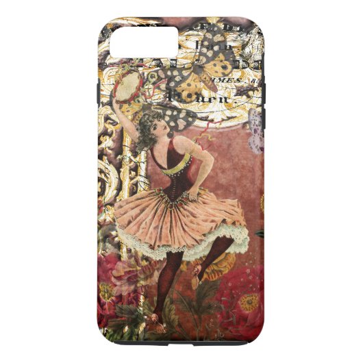 Roos Gypsy Dancer Franse Collage Case-Mate iPhone Case (Achterkant)