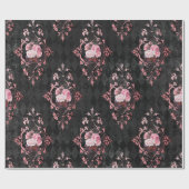   Roos Harlequin Patroon Cadeaupapier (Vlak)