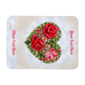  Roos hart Magneet (Horizontaal)
