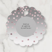 roos harten handgemaakt met liefde monogram bedankjes labels (Achterkant)