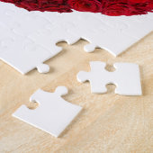 Roos hartvorm legpuzzel (Zijkant)