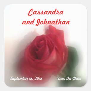 Roos Haze Save the Date Sticker