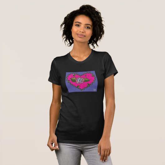 Roos Heart T-shirt (Voorkant volledig)