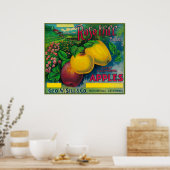 Roos Hill Apple Crate LabelWatsonville, CA Poster (Keuken)
