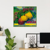 Roos Hill Apple Crate LabelWatsonville, CA Poster (Thuiskantoor)