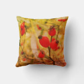 Roos hip herfstfotografie kunstkussen kussen (Achterkant)