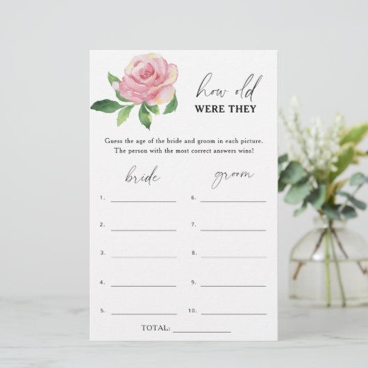 Roos - Hoe oud waren ze al? (Staand voorkant)