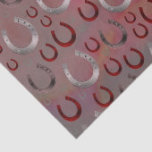 roos, hoefijzer, zilver, patroongrijs, geluk, patt tissuepapier (Detail)