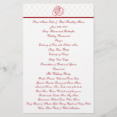 Roos huwelijksprogramma (Voorkant)