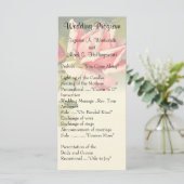 Roos huwelijksprogramma's Programma (Staand voorkant)