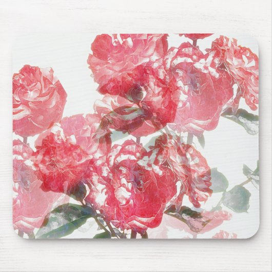 Roos illusie art Muismat (Voorkant)