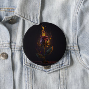 roos in brand ronde button 4,0 cm
