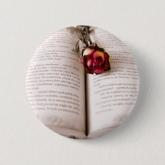 Roos in de Bijbel Ronde Button 5,7 Cm