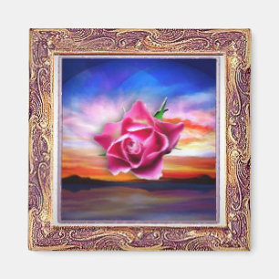 Roos in de Sky Framed Magnet Magneet