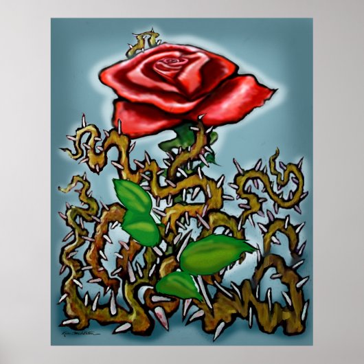 Roos in het poster Thorns (Voorkant)